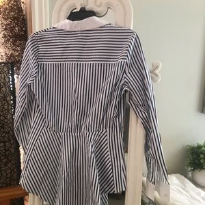 Katherine Barclay pinstriped blouse